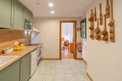 Una cocina o zona de cocina en Acogedores apartamentos a 10 minutos de Pamplona