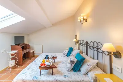 Zona de estar de Acogedores apartamentos a 10 minutos de Pamplona