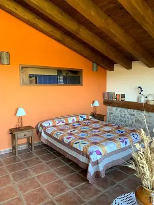 Cama o camas de una habitación en Masia de la Serra de la Cogulla