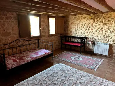 Cama o camas de una habitación en Masia de la Serra de la Cogulla
