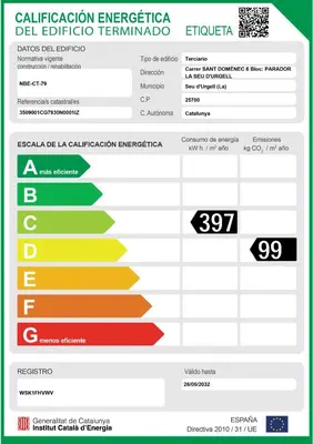 Certificado, premio, señal o documento que está expuesto en Parador De La Seu D'urgell