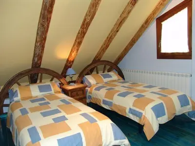 Cama o camas de una habitación en Casa Ramón El Pallé