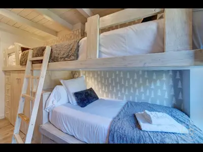 Cama o camas de una habitación en GUINEU de Alma de Nieve