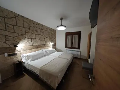 Cama o camas de una habitación en Torre Belvedere