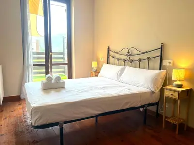 Cama o camas de una habitación en Apartament amb terrassa a Esterri by RURAL D'ÀNEU