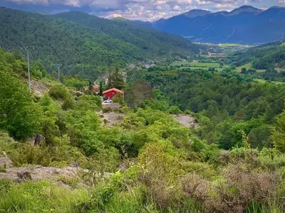 Paisaje cerca de este chalet de montaña