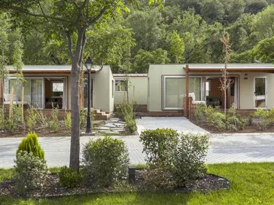Jardín al aire libre en Mobil home avec Terrasse dans les Pyrénées, 2 Chambres, Cuisine équipée - API-1-52-525