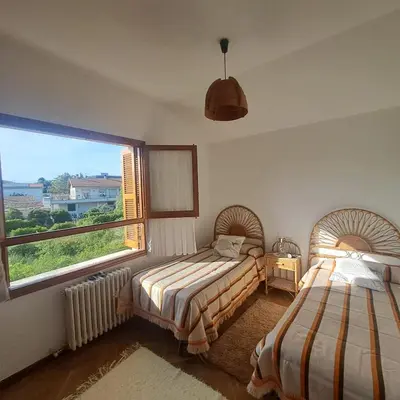 Cama o camas de una habitación en Ezemil Etxea