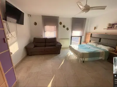 Cama o camas de una habitación en El Corazon de Calatayud