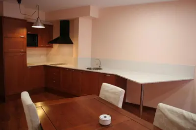 Una cocina o zona de cocina en Apartaments Tarrega Lagranja