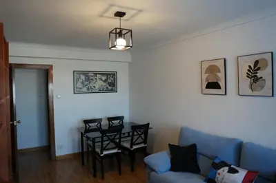 Zona de estar de Apartamento en La Romareda a 10 min del centro en tranvía - Alfonso Suites