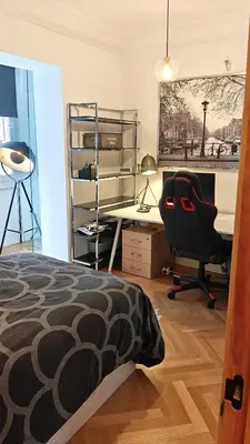 Cama o camas de una habitación en Alto standing, céntrico, ideal alquiler corporativo Parking