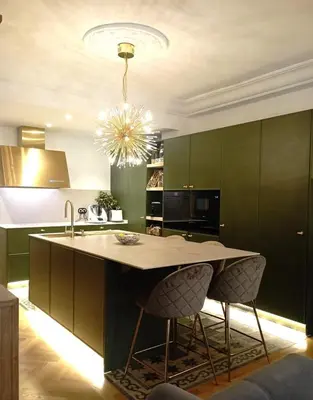 Una cocina o zona de cocina en Alto standing, céntrico, ideal alquiler corporativo Parking
