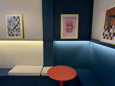 Zona de estar de Groma Rooms