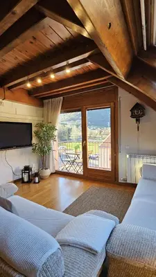 Cama o camas de una habitación en CAMBRA APARTAMENT, Dúplex acogedor en el coraón de El Pont de Suert