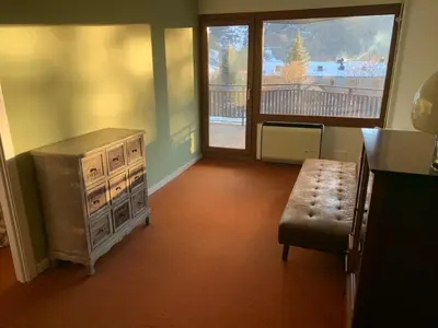 Zona de estar de Cerler apartment with terrace and views