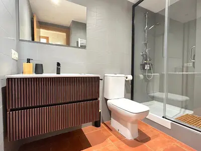 Un baño de Apartament encantador amb llar de foc by RURAL D'ÀNEU