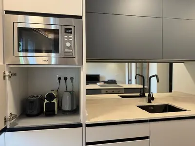 Una cocina o zona de cocina en 18 Torres - Vistas al Pilar