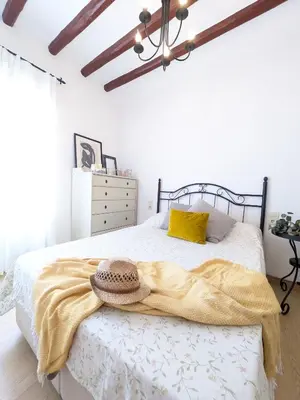 Cama o camas de una habitación en Mirador de San Andrés