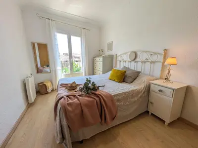 Cama o camas de una habitación en Mirador de San Andrés