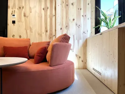 Zona de estar de Minimal Suites Mudéjar Eco Friendly by Dos Torres