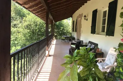 Un balcón o terraza de Etxezuria