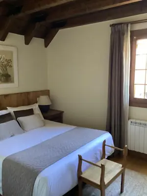 Cama o camas de una habitación en Hotel Rural Eseverry-Bosque Irati