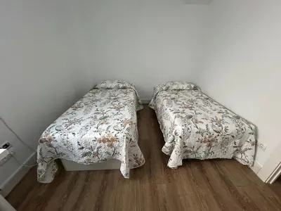 Cama o camas de una habitación en Piso MIRAFLORES