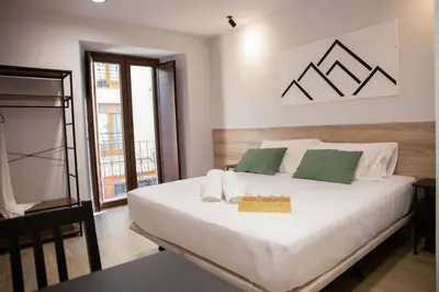 Cama o camas de una habitación en Inkigo Rooms