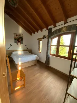 Cama o camas de una habitación en Apartamentos El Plano