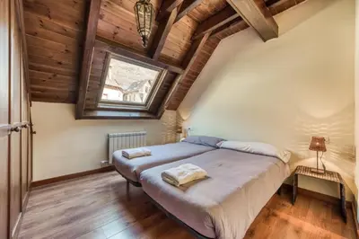 Cama o camas de una habitación en Duplex de Montaña Filanda