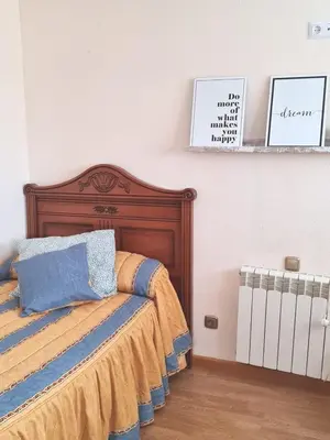 Cama o camas de una habitación en Amanecer Camp d Aljub