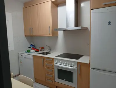 Una cocina o zona de cocina en Alojamiento Cervantes