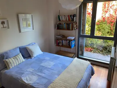 Cama o camas de una habitación en Jardin de los Pirineos- Margas Golf