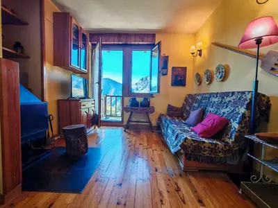 Zona de estar de Sant Climent de Taüll - Vistas privilegiadas y chimenea - Aiguals 1