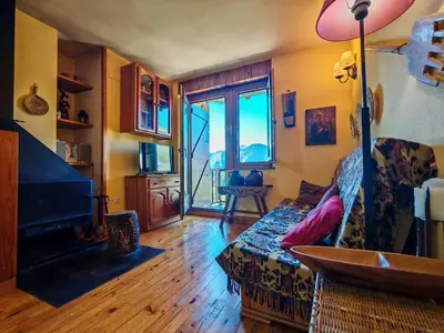Una televisión o centro de entretenimiento en Sant Climent de Taüll - Vistas privilegiadas y chimenea - Aiguals 1