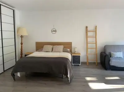 Cama o camas de una habitación en Apartament Cornudella