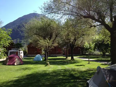 Paisaje cerca de este camping