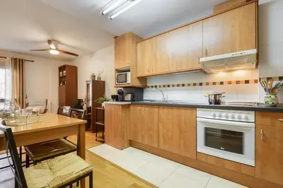 Una cocina o zona de cocina en Alojamiento Las Guixas Villanua