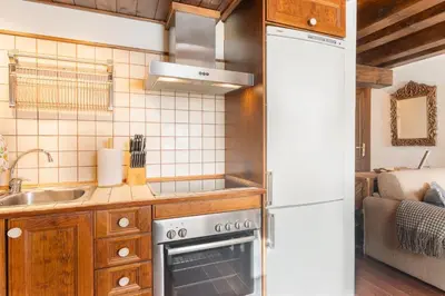Una cocina o zona de cocina en M1 eraclau - Era Candèla con garage y WiFi en Vielha