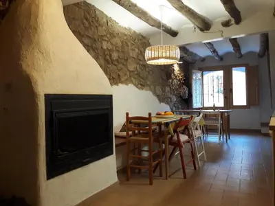 Zona de estar de Casa cova de Benifallet