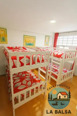 Cama o camas de una habitación en La Balsa