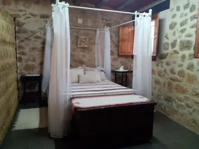 Cama o camas de una habitación en Casa De Vacances La Vella Era