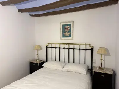 Cama o camas de una habitación en Casa rural Casa Leles