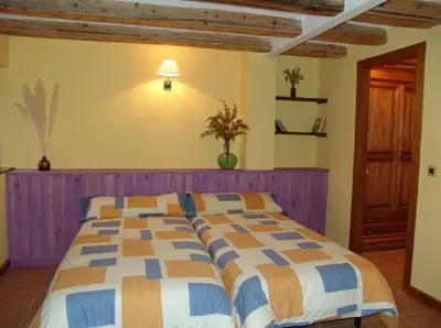Cama o camas de una habitación en Casa Ramón La Caseta