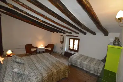 Cama o camas de una habitación en Mas D'en Gregori
