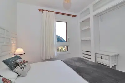 Cama o camas de una habitación en Apartarent 1500 - Apartamento Sanglier