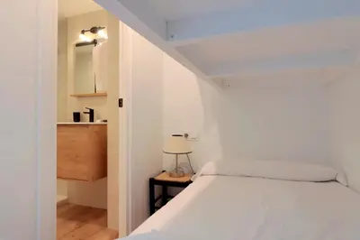 Cama o camas de una habitación en Apartarent 1500 - Apartamento Sanglier