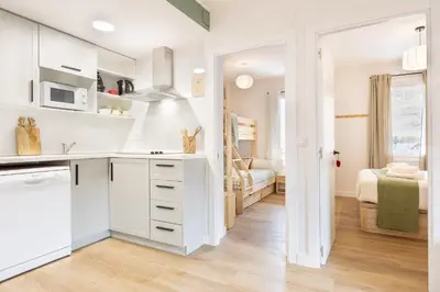 Una cocina o zona de cocina en S14 eraclau - Eth Malhòl en Sapporo Vielha