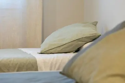 Cama o camas de una habitación en Bizi Baztan Goienetxea